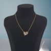 Golden Shell Heart Necklace